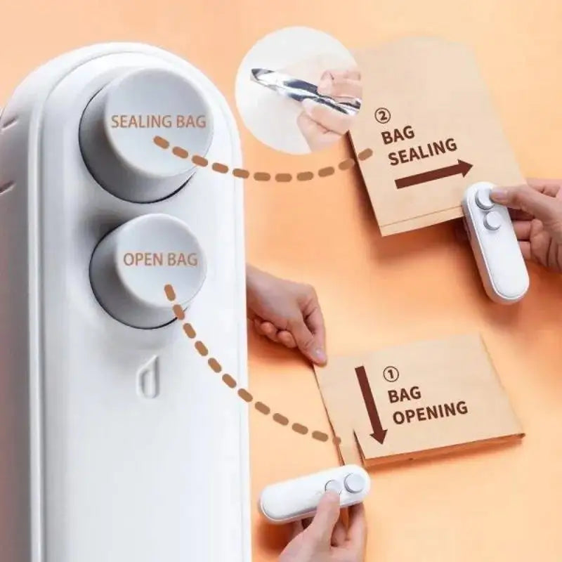 Portable Mini Bag Sealer – Keep Snacks Fresh
